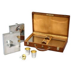 Antique Travelling drinks set by Goyard.