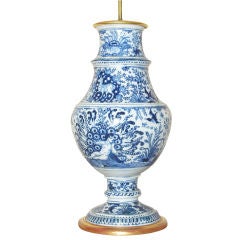 Delft vase lamp