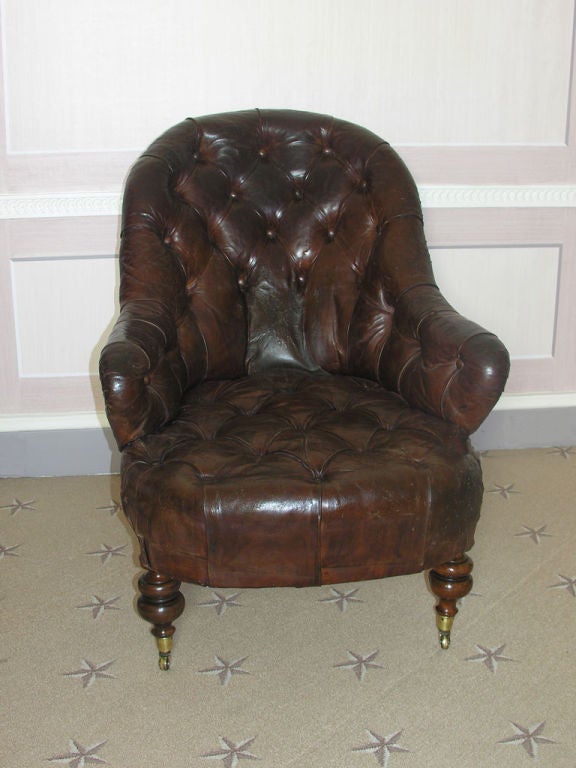 leather armchair