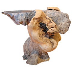 Natural stone/root  table