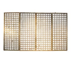 Antique Set of painted screen with original 18th Century paint