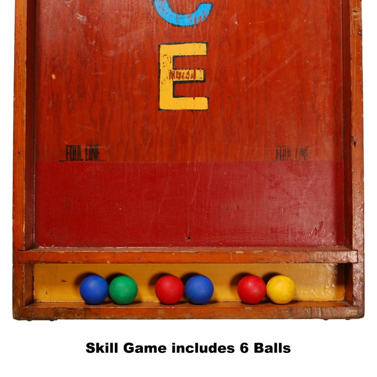 American Vintage Carnival Skill Game with Balls