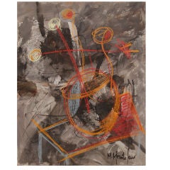 " FIRE FLOWERS " by Moises Monteferro, Original Painting