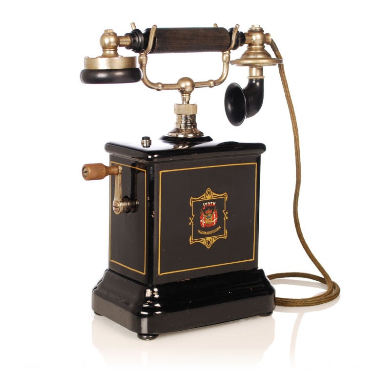 20th Century Antique Jydsk Telephone from Denmark