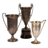 Collection of Large Antique Silver-plate Trophies