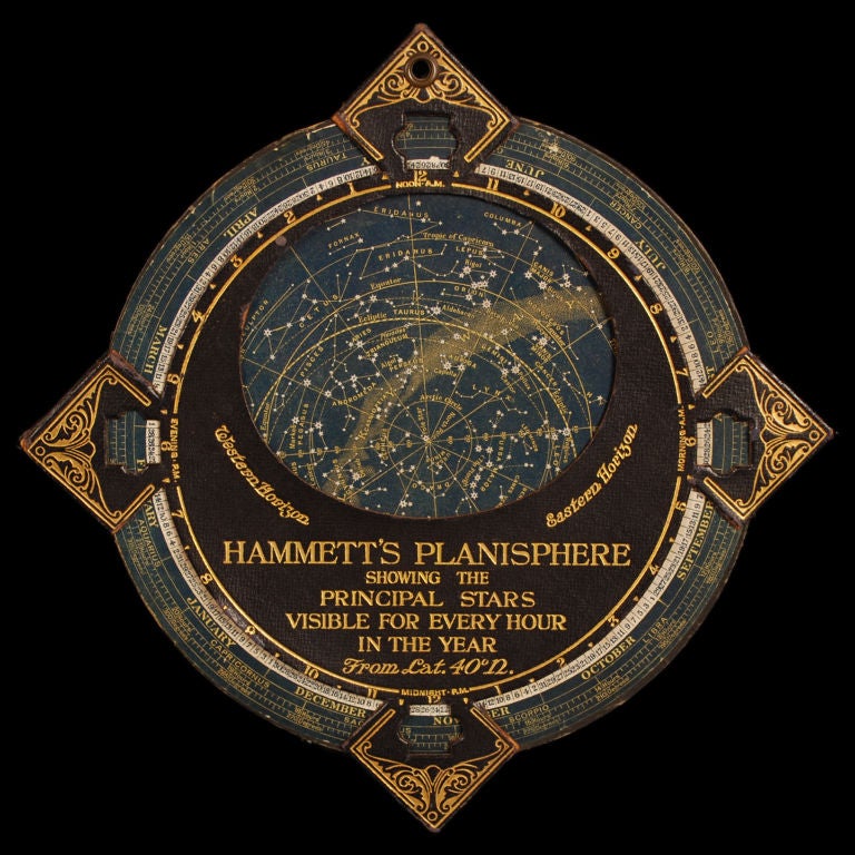 20th Century Hammett's Planisphere Celestial Map