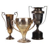 Collection of Large Vintage Silverplate Trophies