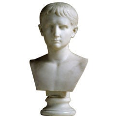19th Century Italian Marble Bust of Caesar Augustus