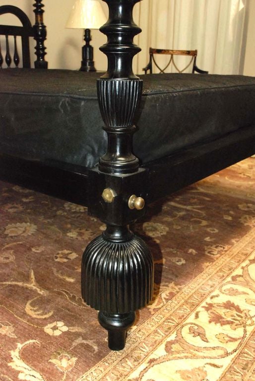 20th Century British Colonial Reproduction Tassel Foot Bed at 1stDibs