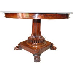 English Mahogany Pedestal Table, ca 1840