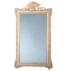 Louis XVI Style Painted Rococo Mirror