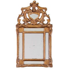 Antique Italian Gold Leaf Mirror