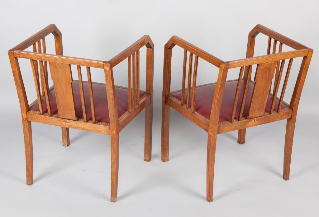 Pair of French Art Deco Armchairs