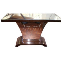 French Art Deco Maison Jansen Style  Mirrored Cocktail Or Side Table