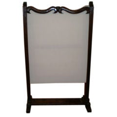 French Louis XIV Style Walnut Fire Screen