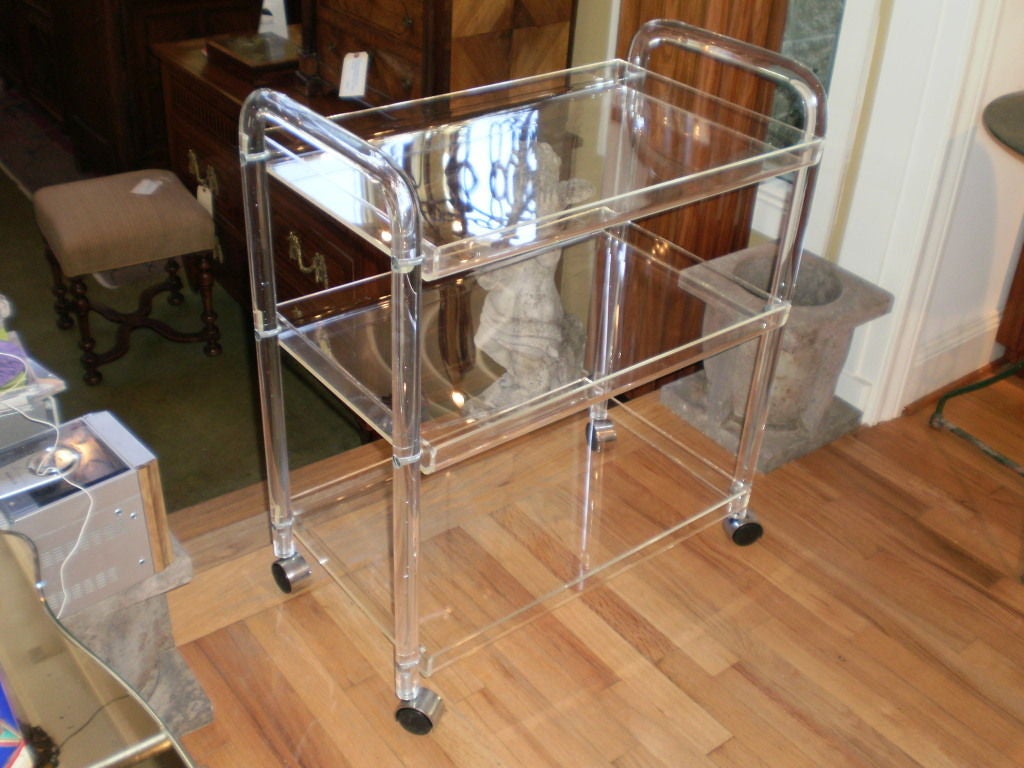 Lucite LUCITE BAR CART