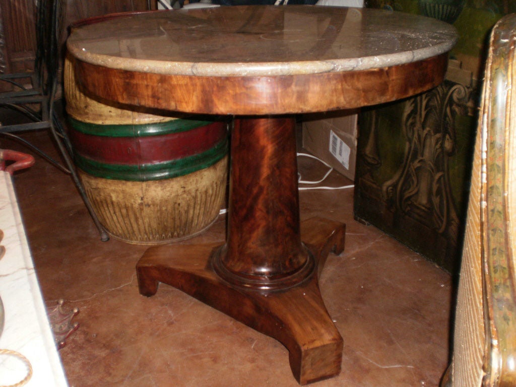 FRENCH CHARLES X WALNUT TABLE