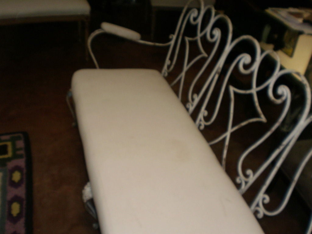 Mid-20th Century French 1940s Wrought Iron Garden Bench