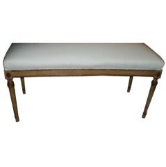 Antique French Directoire Style Banquette