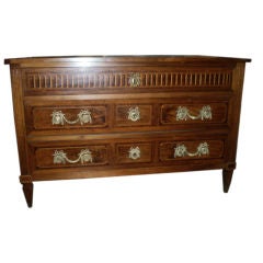 PERIOD FRENCH LOUIS XVI MARQUETRY COMMODE