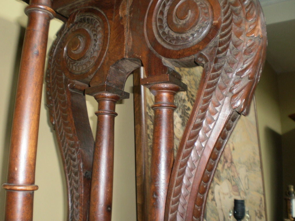 19th Century Antique Northern Italian Walnut Table For Sale