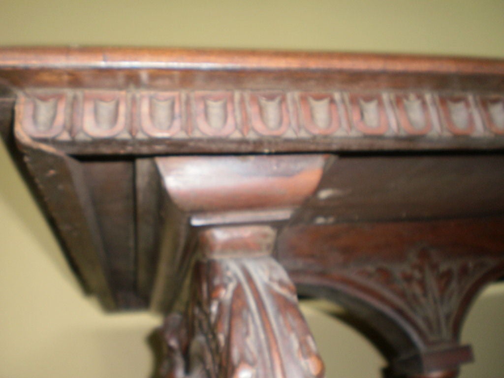 Antique Northern Italian Walnut Table For Sale 2