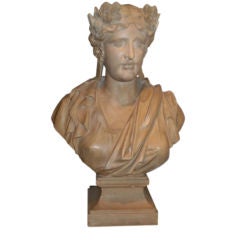 FRENCH TERRA COTTA BUST