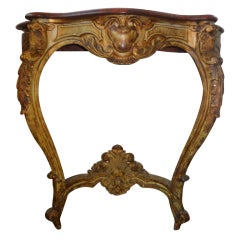 19th Century Italian Louis XV Style Console Table 8