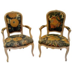 Pair of Louis XV Style Fauteuils