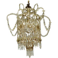Antique Viennese Crystal Boudoir Light
