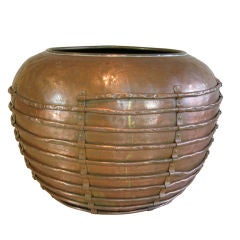 Vintage Large Industrial Copper Pot