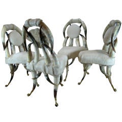 Set of Four Horn Chairs