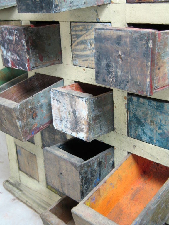 Artist Pigment Storage Cabinet For Sale 3