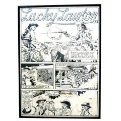 Lucky Lawton Original Comic Book Art