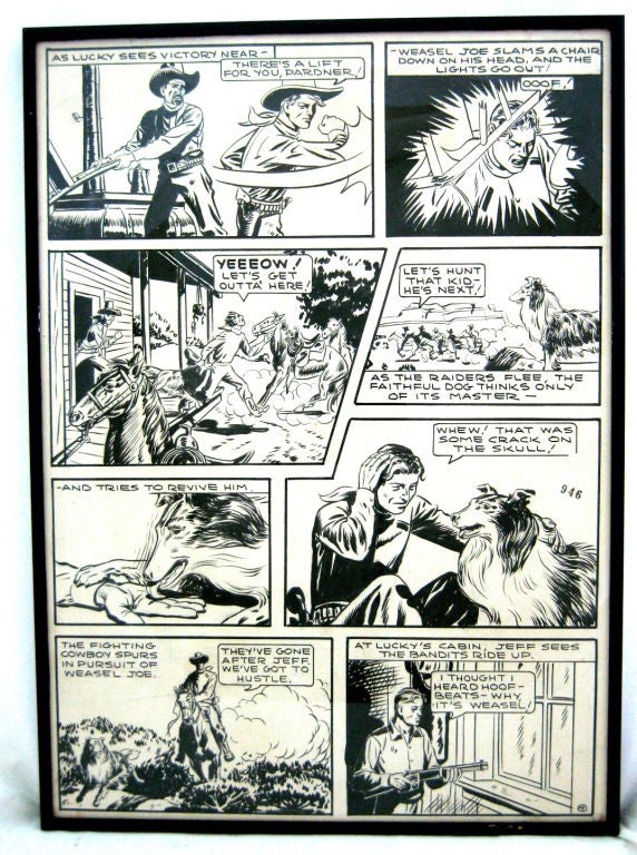 Lucky Lawton Original Comic Book Art In Excellent Condition In High Point, NC
