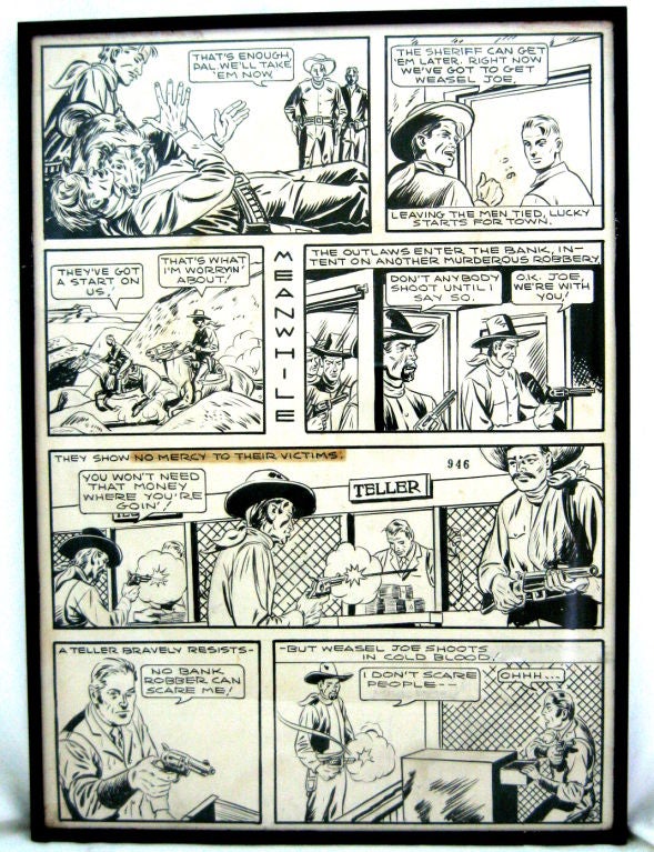 Lucky Lawton Original Comic Book Art 1