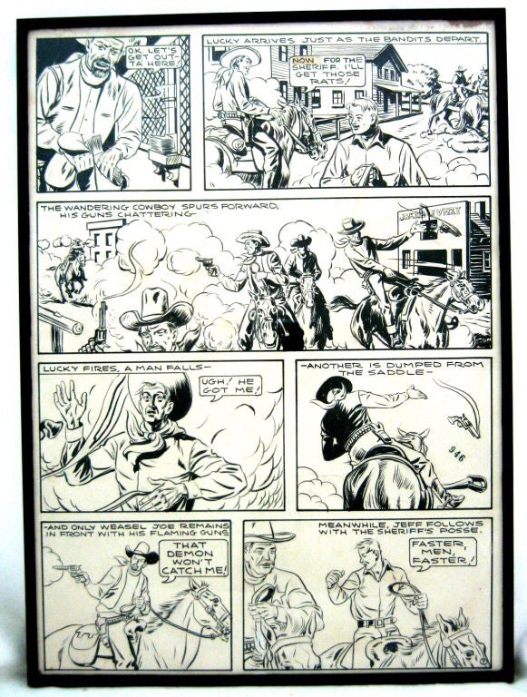 Lucky Lawton Original Comic Book Art 2