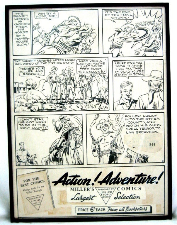 Lucky Lawton Original Comic Book Art 3