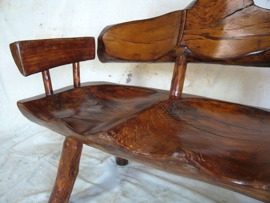 Rustic Log Bench For Sale 1