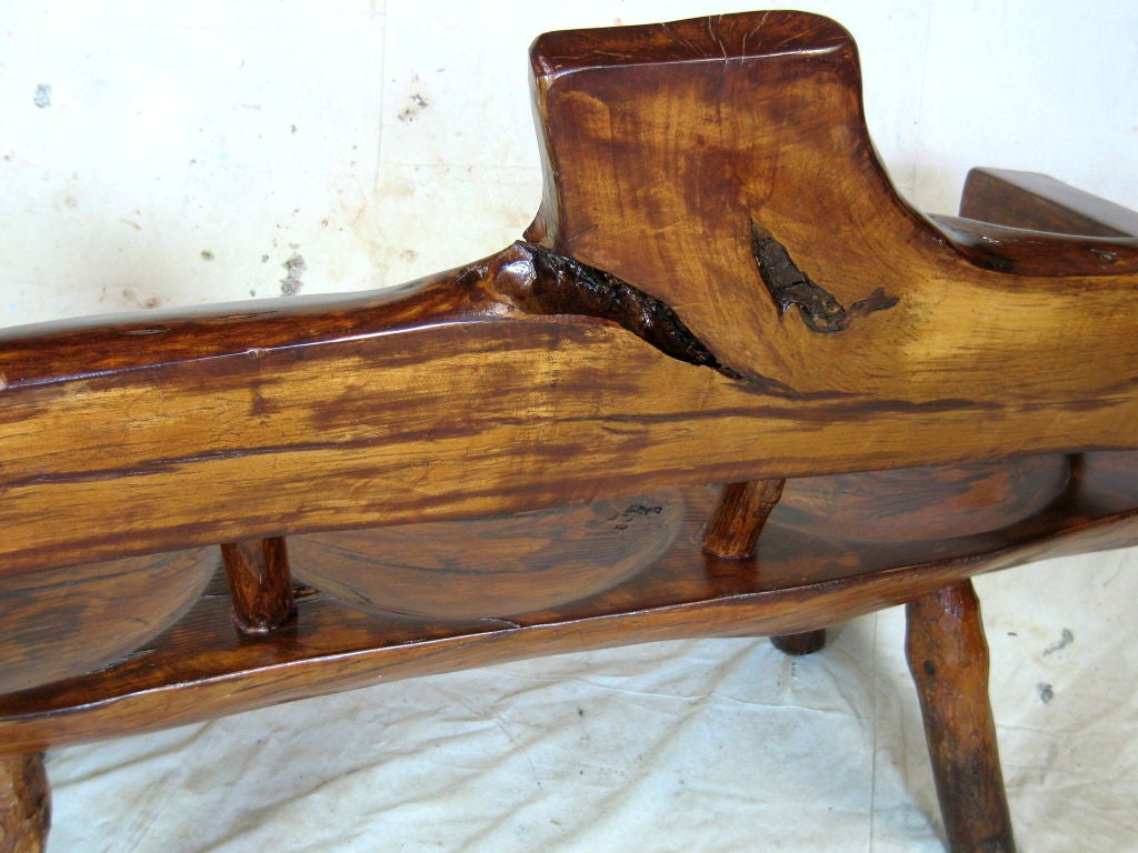 Rustic Log Bench For Sale 2