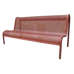 Red Modern Garden Bench