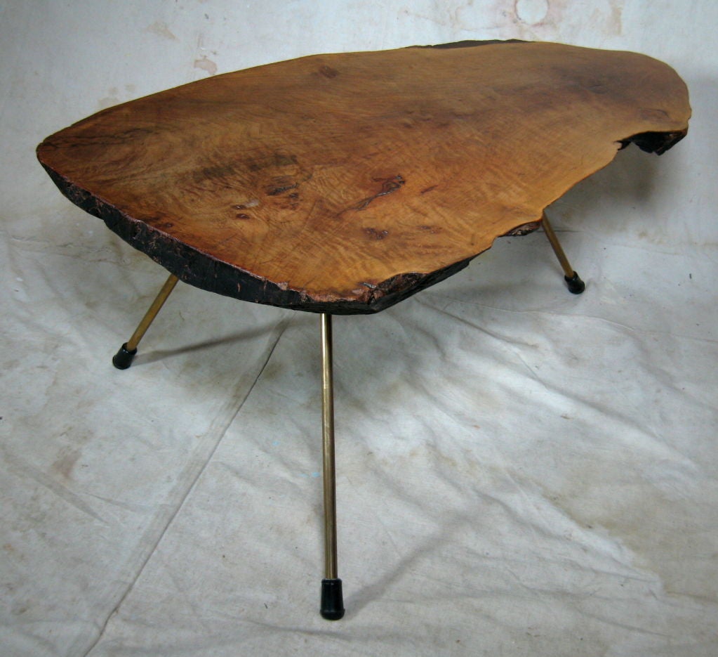 Carl Aubock Walnut Free Form Coffee Table