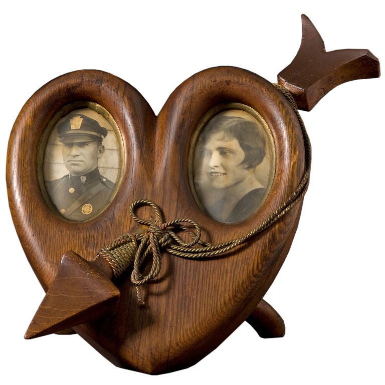 Carved Heart Frame For Sale