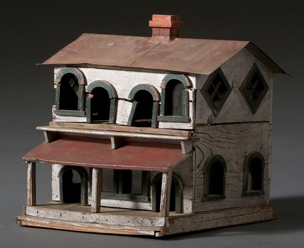 Wooden Folk Art Birdhouse