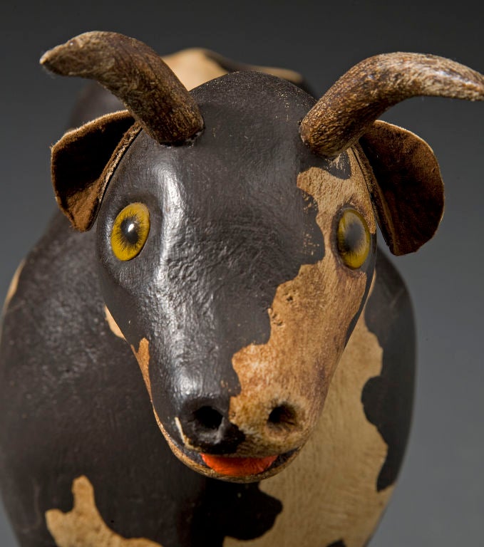 William Jaquet - Cow on Wheels Pull Toy