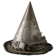 Antique Anniversary Tin Witches Hat
