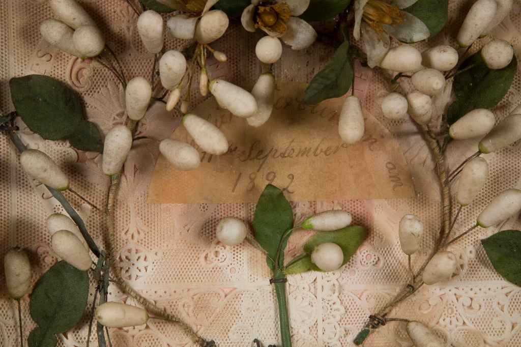 Tramp Art Wedding Shadow Box Remembrance