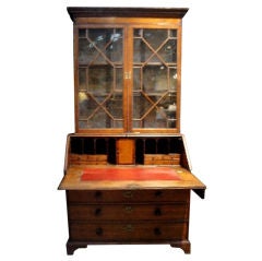 19thC English Mahogany Secretary