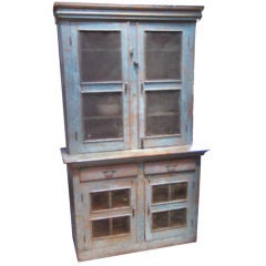 18th Century American Painted Cabinet/Cupboard