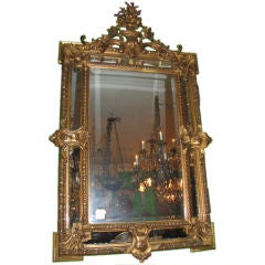 19th C french goldleaf Mirror